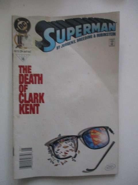 DC COMICS - SUPERMAN -  THE DEATH OF CLARK KENT 100TH EDITION - 1995