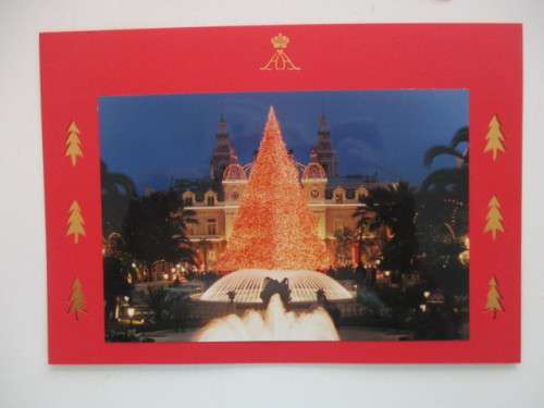 LOVELY CHRISTMAS CARD OF THE PRINCE OF MONACO - 1999 WITH ENVELOPE