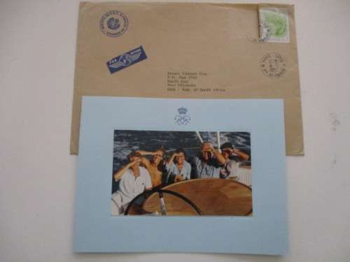 LOVELY CHRISTMAS CARD THE ROYAL FAMILY OF MONACO - 1987