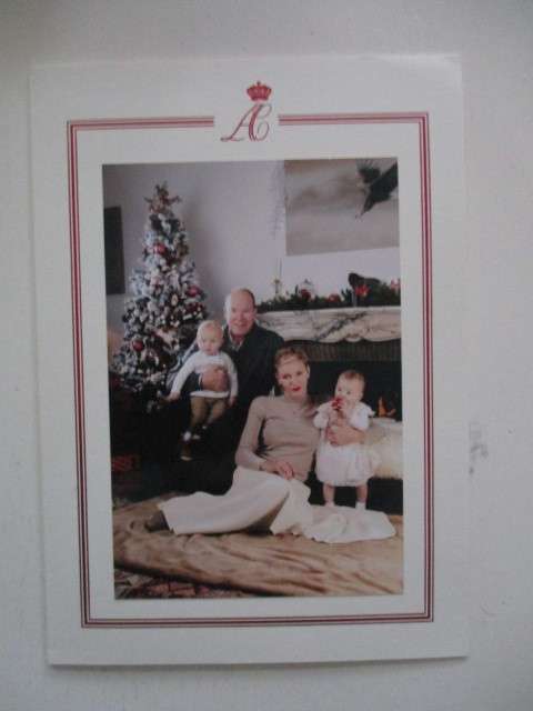 LOVELY CHRISTMAS CARD OF THE ROYAL FAMILY OF MONACO - 2014 - WITH ENVELOPE