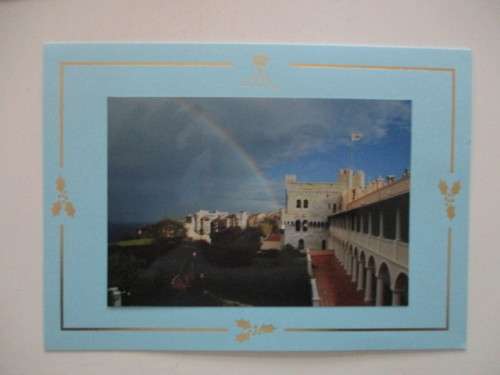 LOVELY CHRISTMAS CARD OF PRINCE ALBERT OF MONACO  - 2001 - WITH ENVELOPE