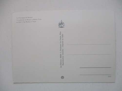 LOVELY POST CARD OF ROYAL FAMILY OF MONACO ILLUSTRATED WITH STAMP IMAGES