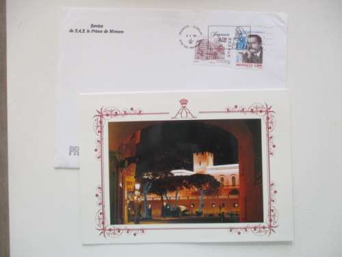 LOVELY CHRISTMAS CARD OF  PRINCE ALBERT OF MONACO -2013 WITH ENVELOPE