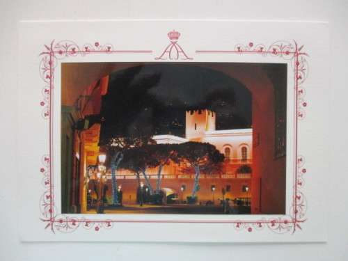 LOVELY CHRISTMAS CARD OF  PRINCE ALBERT OF MONACO -2013 WITH ENVELOPE