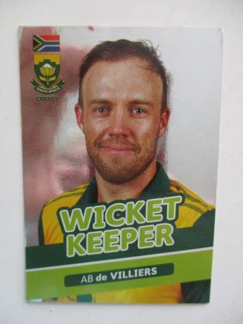 3 FOIL CRICKET CARDS ALL -  A.B. DE VILLIERS