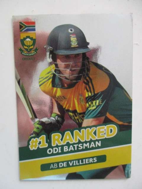 3 FOIL CRICKET CARDS ALL -  A.B. DE VILLIERS