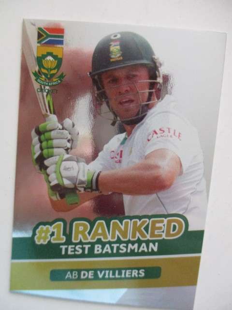 3 FOIL CRICKET CARDS ALL -  A.B. DE VILLIERS