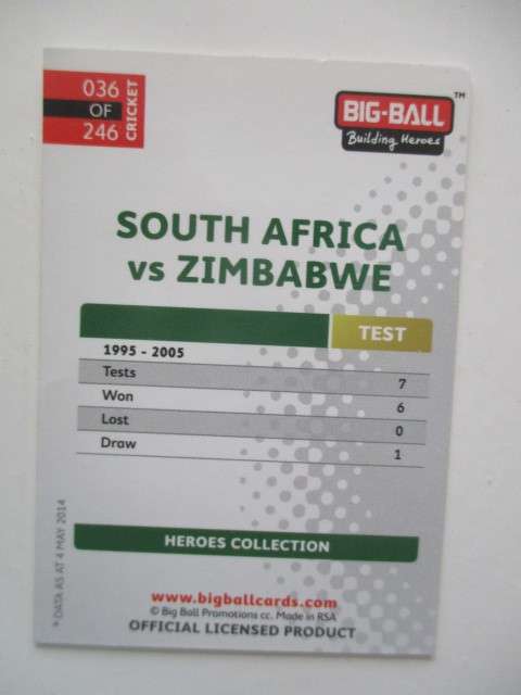 CRICKET  CARDS - SOUTH AFRICA VS ENGLAND,  SRI LANKA,  BANGLADESH, NEW ZEALAND, PAKISTAN, W. INDIES