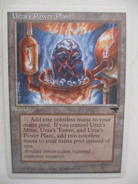 MAGIC THE GATHERING -  URZA`S POWER PLANT - ANTIQUITIES