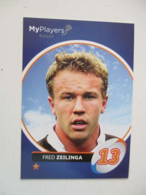 RUGBY TRADING CARD - FRED ZEILINGA - SIGNATURE SERIES