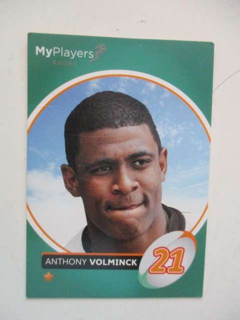 RUGBY TRADING CARD - ANTHONY VOLMINCK - SIGNATURE SERIES