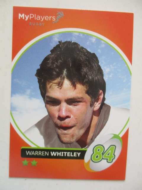 RUGBY TRADING CARD - WARREN WHITELEY - SIGNATURE SERIES
