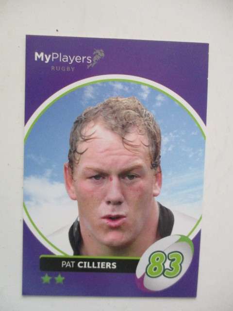 RUGBY TRADING CARD - PAT CILLIERS - SIGNATURE SERIES