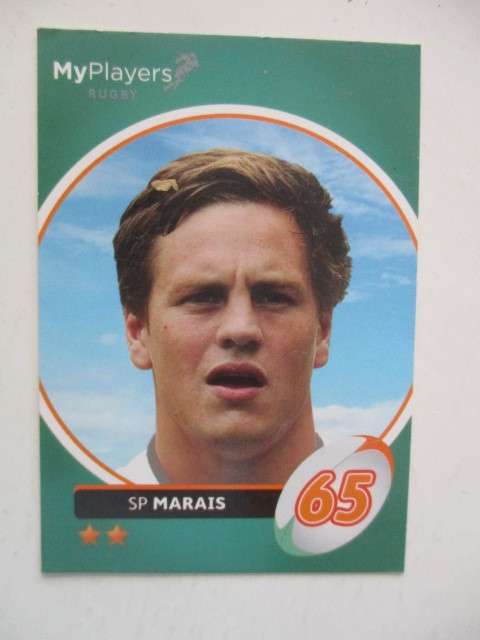 RUGBY TRADING CARD - SP. MARAIS - SIGNATURE SERIES