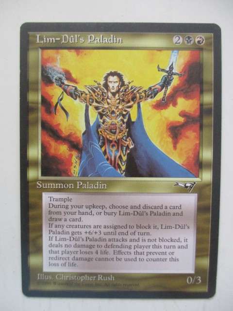 MAGIC THE GATHERING - LIM-DUL`S PALADIN - ALLIANCES