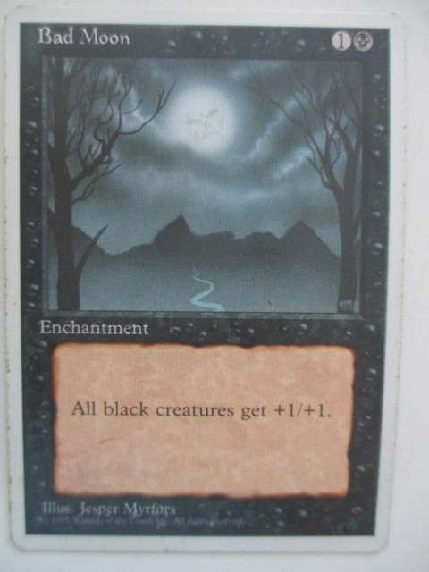 MAGIC THE GATHERING - BAD MOON - 4TH EDITION