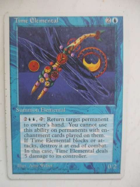 MAGIC THE GATHERING - TIME ELEMENTAL - 4TH EDITION
