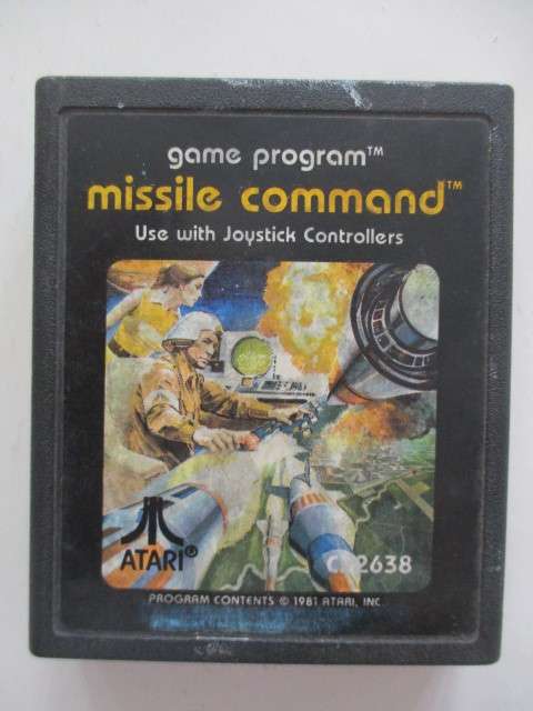 VINTAGE ATARI CARTRIDGE - 1981 - MISSILE COMMAND