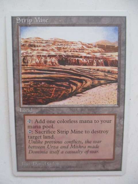 MAGIC THE GATHERING - STRIP MINE - 1996 CHAMPIONSHIPS -  4TH EDITION