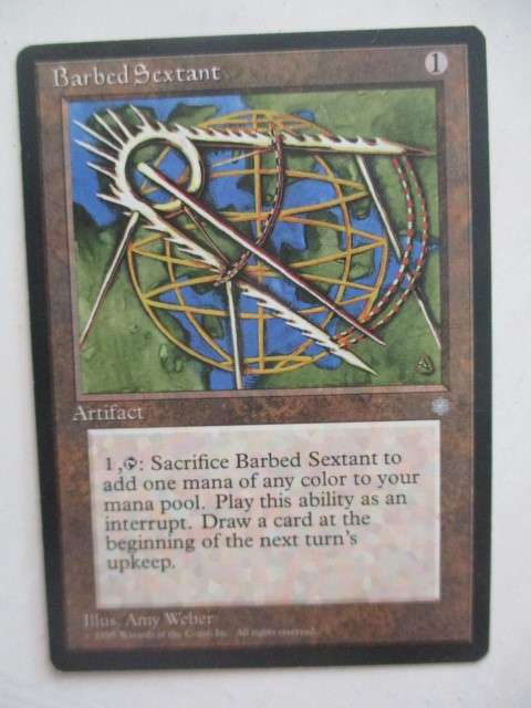 MAGIC THE GATHERING - BARBED  SEXTANT -1996 WORLD CHAMPIONSHIPS - ICE AGE