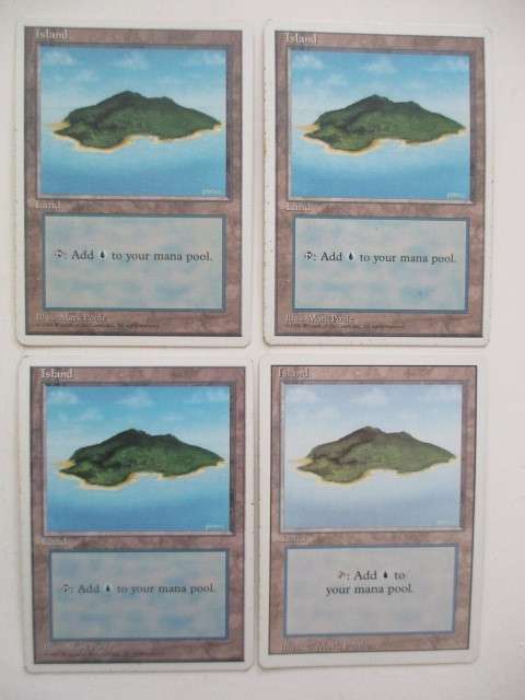 MAGIC THE GATHERING - ISLAND - 4TH EDITION SET AND ONE BETA