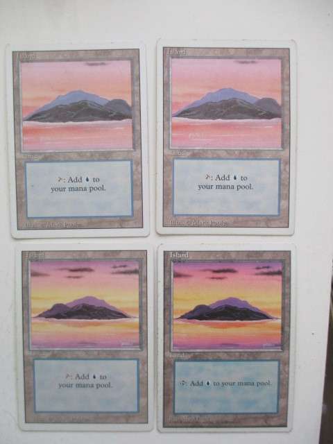 MAGIC THE GATHERING - ISLAND - 4TH EDITION  SET AND BETA