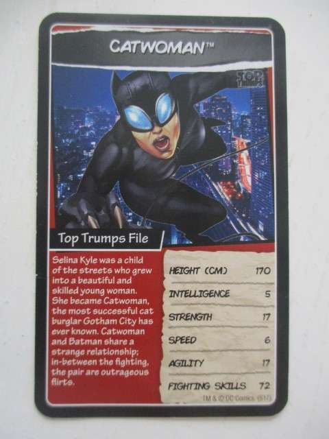 DC TRUMPS - HERO CARDS - CATWOMAN - 2017 2 DIFFERENT EDITIONS