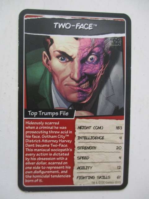 DC TOPPS HERO CARDS - TWO-FACE - 2017