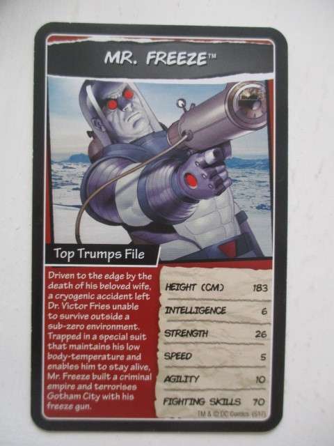 DC TOPPS HERO CARDS - MR. FREEZE - 2017