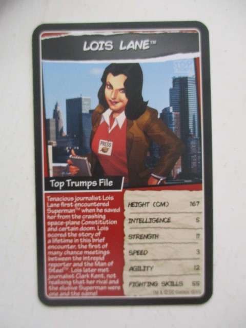 DC HERO TOPPS TRADING CARDS -  LOIS LANE -  2017 2 DIFFERENT EDITIONS