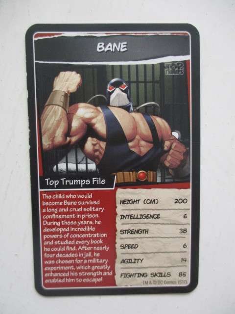 DC TOPPS HERO TRADING CARDS - BANE - 2017 2 DIFFERENT EDITIONS