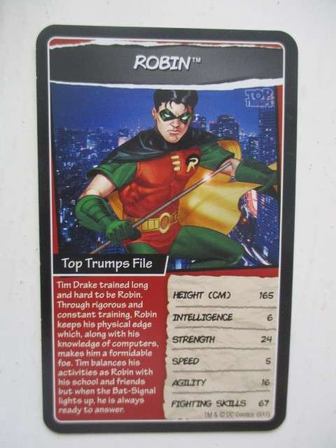 DC TOPPS HERO TRADING CARDS - ROBIN - 2017 2 DIFFERENT EDITIONS