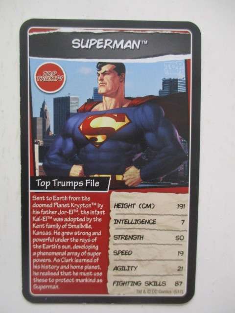 DC HERO TOPPS TRADING CARDS - SUPERMAN - 2017 2 DIFFERENT EDITIONS