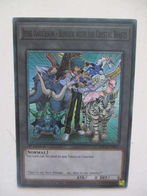YU-GI-OH TRADING CARD - FOIL CARD - JESSE ANDERSON - BONDER WITH THE CRYSTAL BEASTS