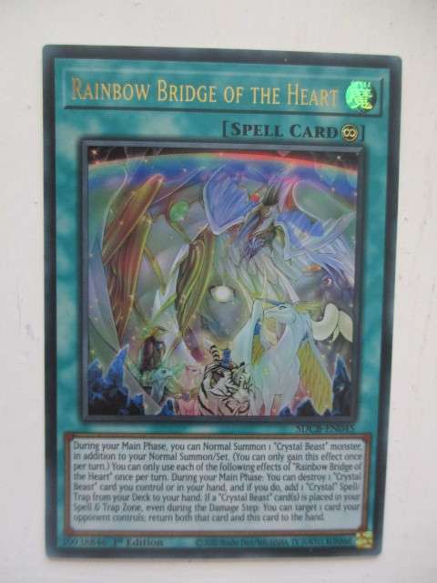 YU-GI-OH TRADING CARD - RAINBOW BRIDGE OF THE HEART - FOIL CARD