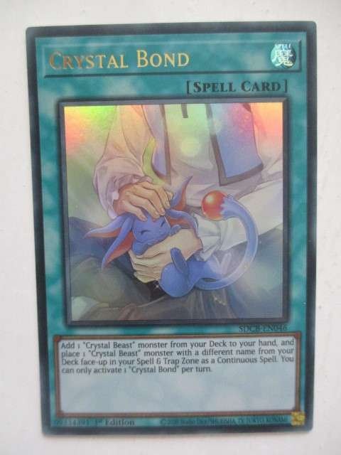 YU-GI-OH TRADING CARD - CRYSTAL BOND - FOIL CARD