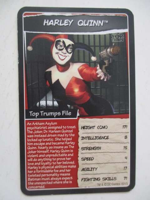 DC HERO TRADING CARDS - HARLEY QUINN - 2017 2  - DIFFERENT EDITIONS