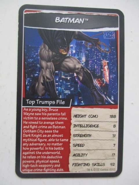 DC HERO TRADING CARDS - BATMAN - 2017 - 2 DIFFERENT EDITIONS