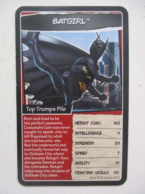 DC HERO TRADING CARDS - BATGIRL - 2017 2 DIFFERENT EDITIONS
