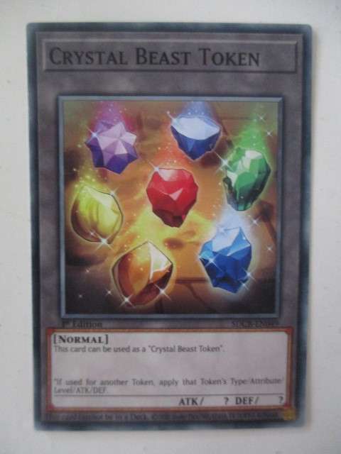 YU-GI-OH TRADING CARD - CRYSTAL BEAST TOKEN