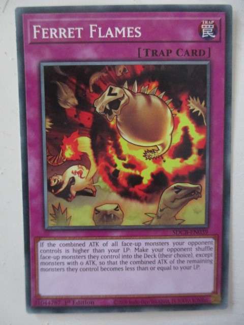 YU-GI-OH TRADING CARD - FERRET FLAMES -