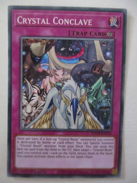 YU-GI-OH TRADING CARD - CRYSTAL CONCLAVE -