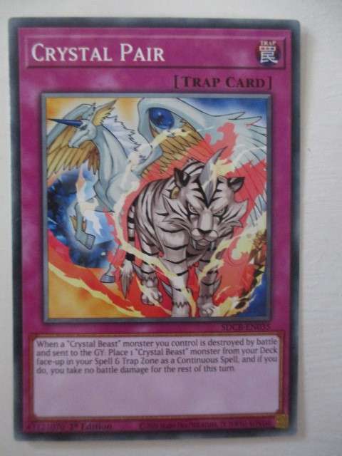YU-GI-OH TRADING CARD - CRYSTAL PAIR