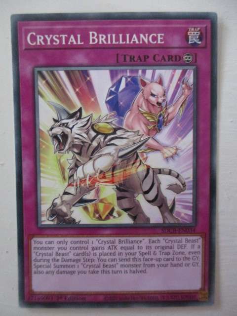 YU-GI-OH TRADING CARD - CRYSTAL BRILLIANCE