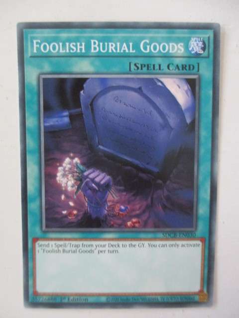 YU-GI-OH TRADING CARD - FOOLISH BURIAL GOODS