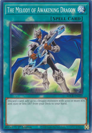 YU-GI-OH TRADING CARD -  THE MELODY OF AWAKENING DRAGON