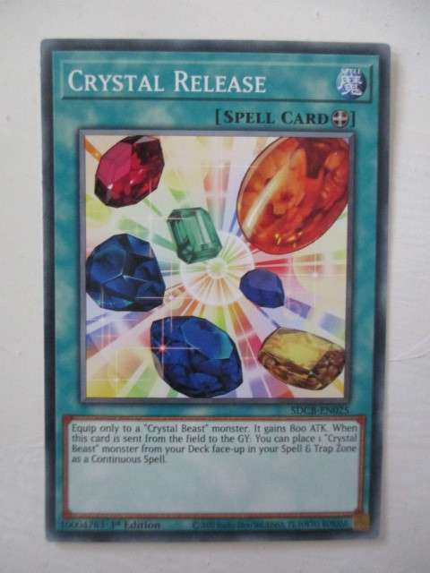 YU-GI-OH TRADING CARD -  CRYSTAL RELEASE