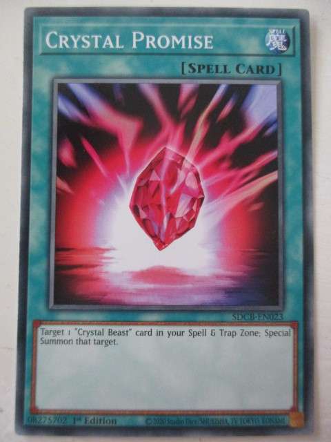 YU-GI-OH TRADING CARD -  CRYSTAL PROMISE