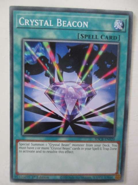 YU-GI-OH TRADING CARD - CRYSTAL BEACON