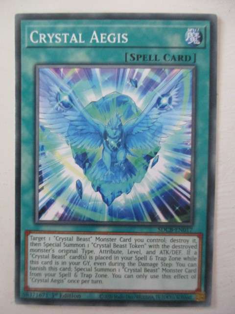 YU-GI-OH TRADING CARD - CRYSTAL AEGIS